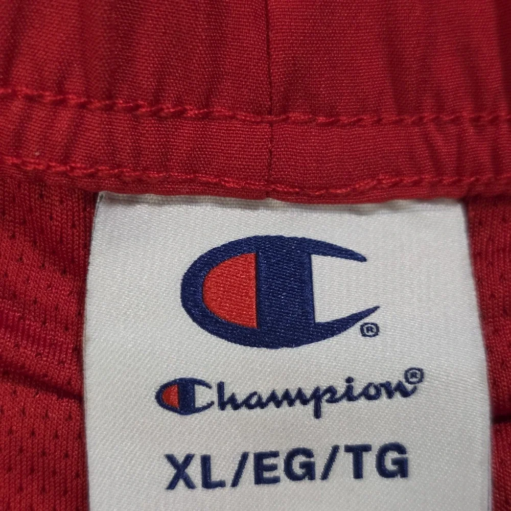 Champion‎ Athletic Swim Trunks Men's Size XL Red Pockets Lined Logo